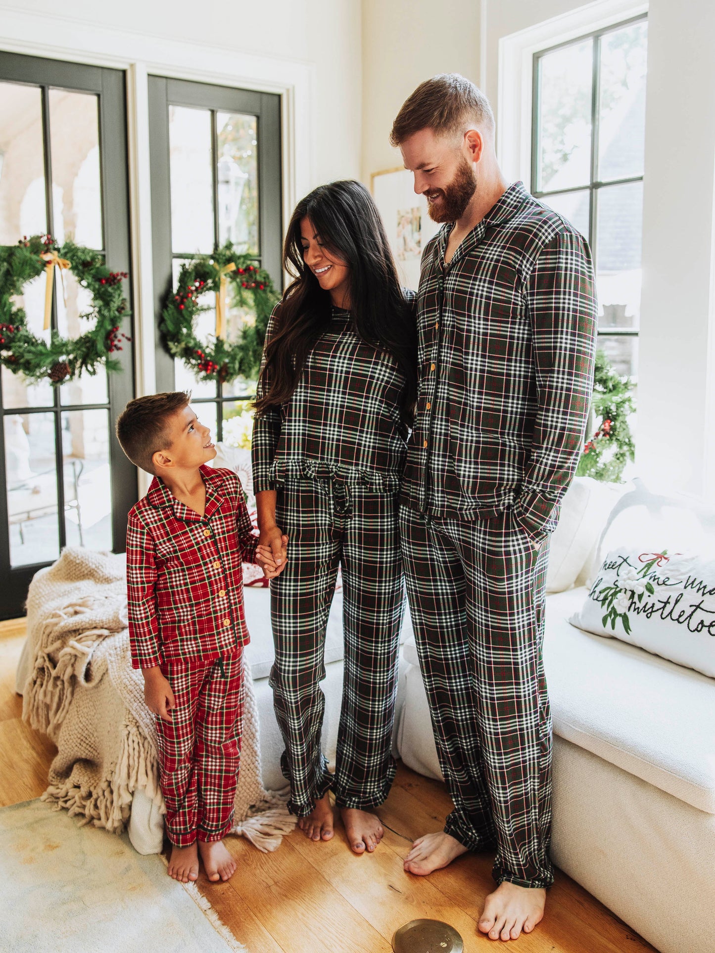 Everyday Button Set - Merry Plaid