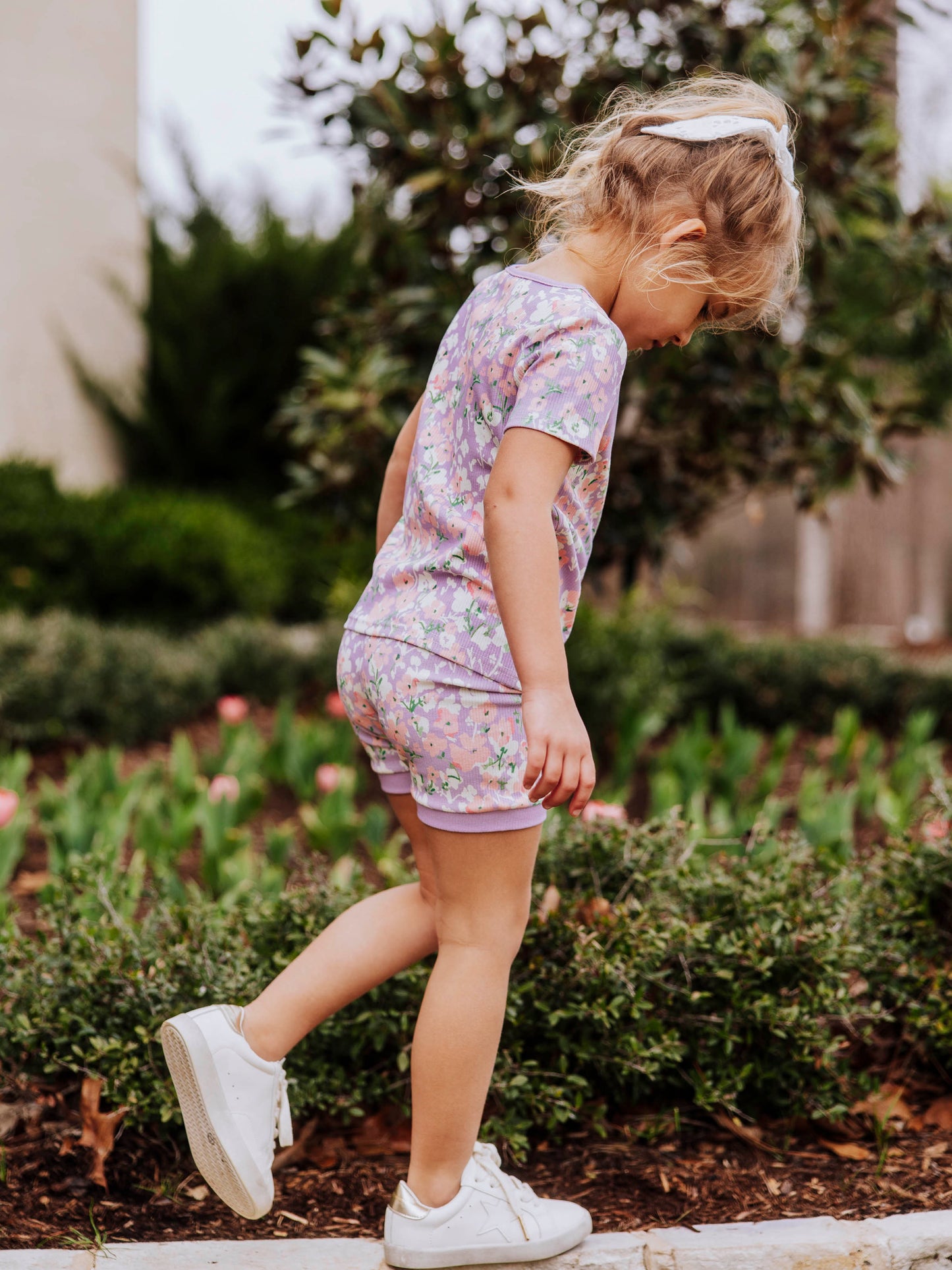 Everyday Shorts Set - Pastel Blooms