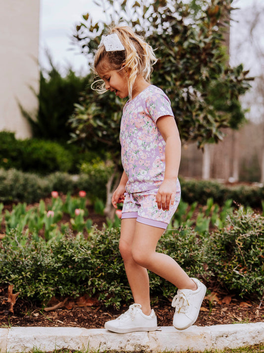Everyday Shorts Set - Pastel Blooms