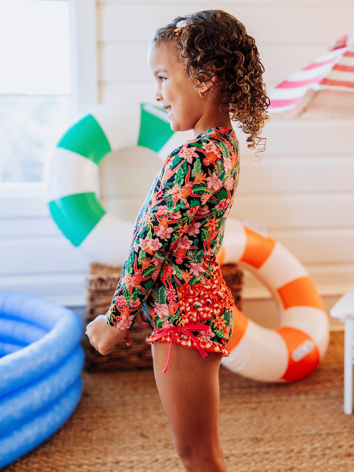 Solid Rash Guard - Tropical Monkeys