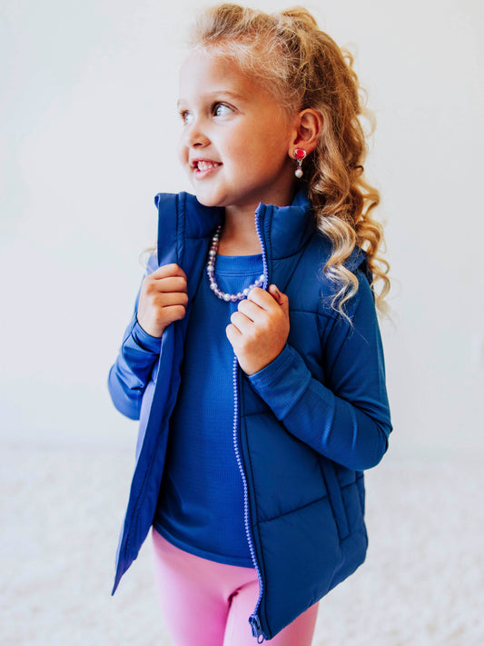 Puffer Vest - Royal Blue