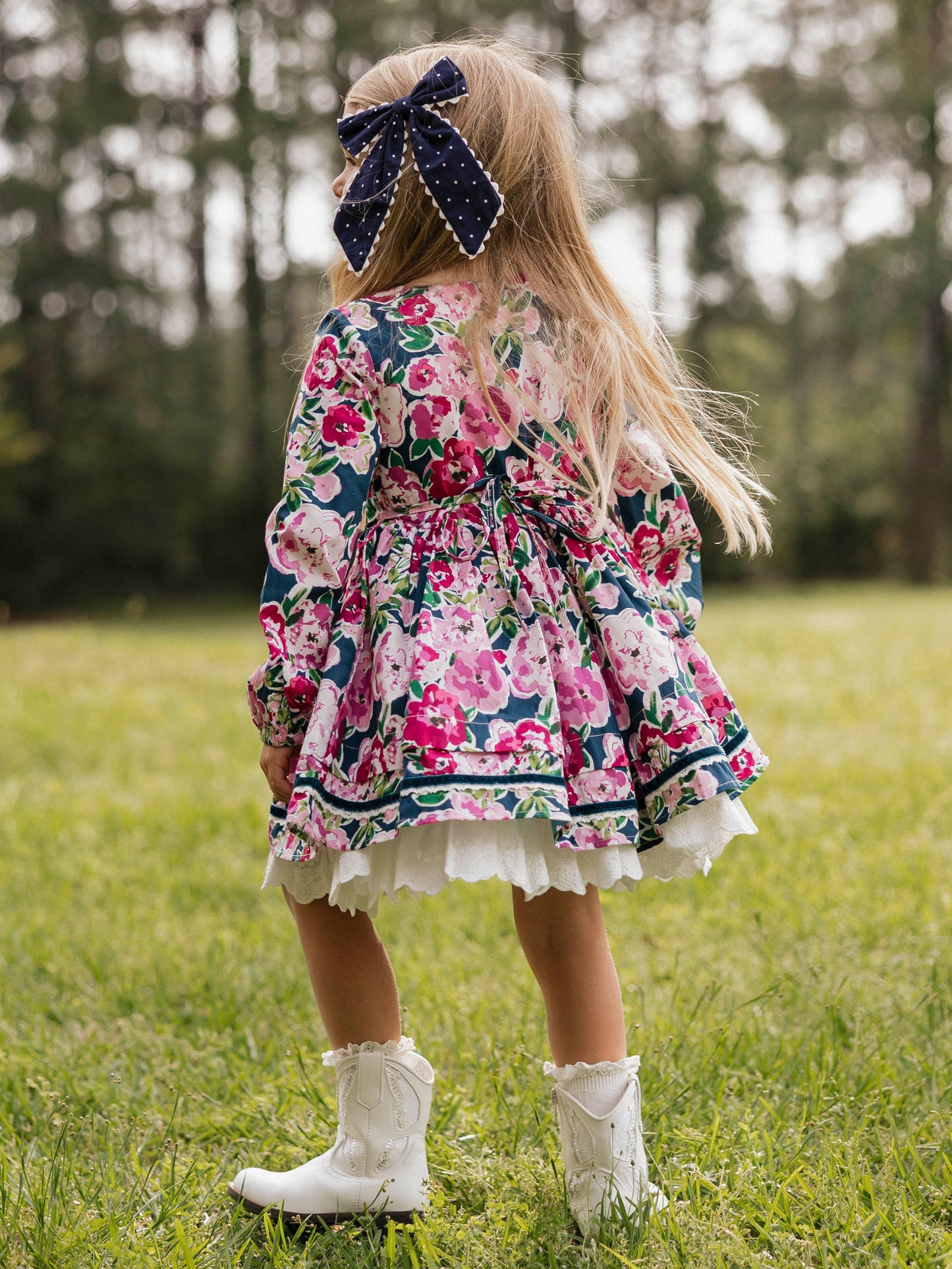 Margo Dress - Purple Blooms