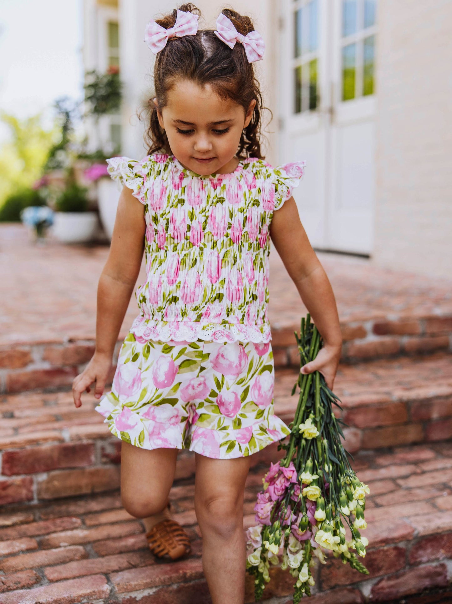 Smocked Flutter Set - Tumbling Whisp