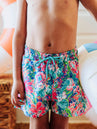 Boy's Swim Trunks - Hawaiian Blooms