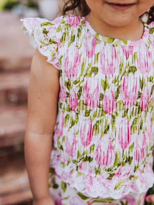 Smocked Flutter Set - Tumbling Whisp