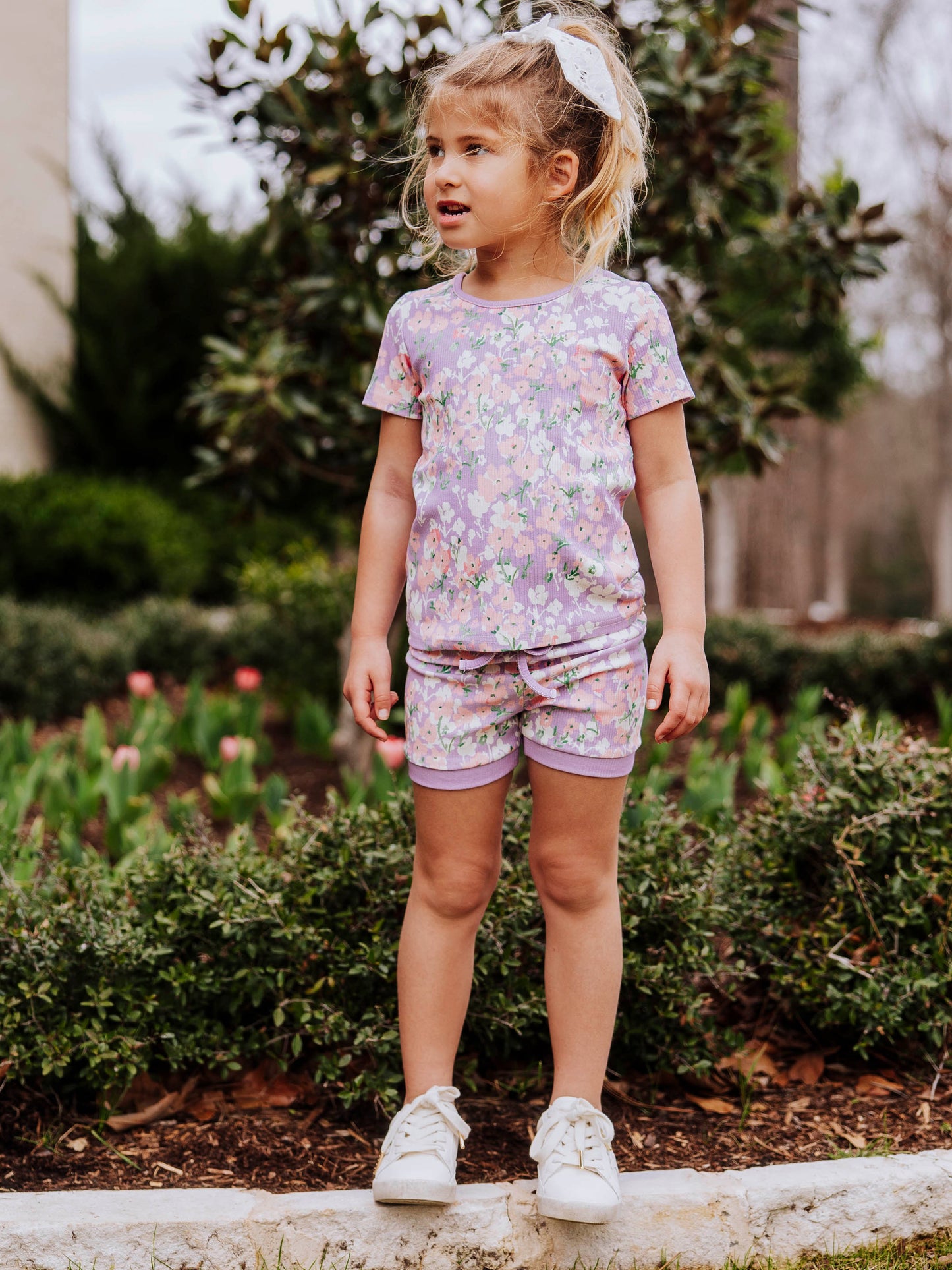 Everyday Shorts Set - Pastel Blooms