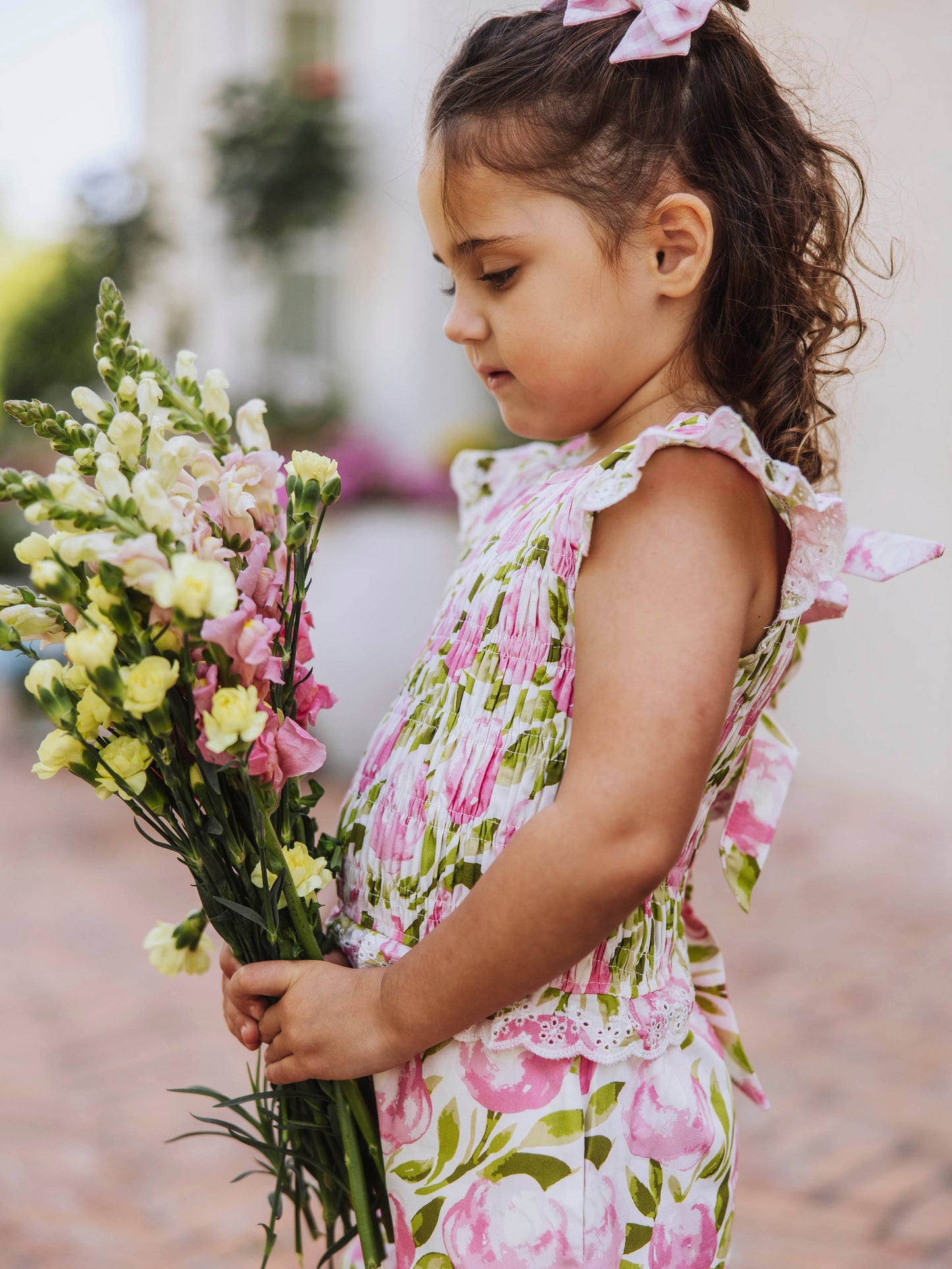 Smocked Flutter Set - Tumbling Whisp