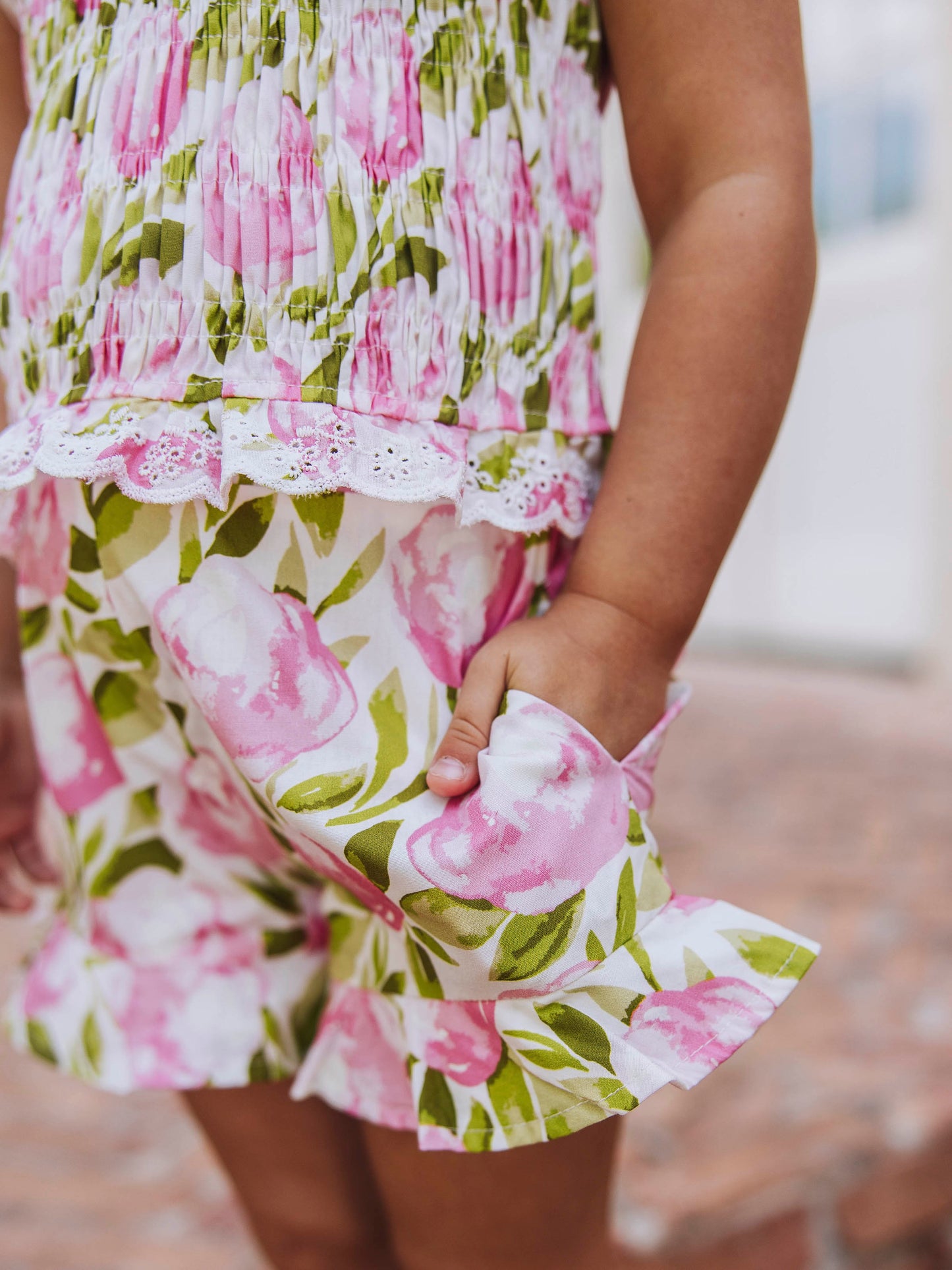 Smocked Flutter Set - Tumbling Whisp