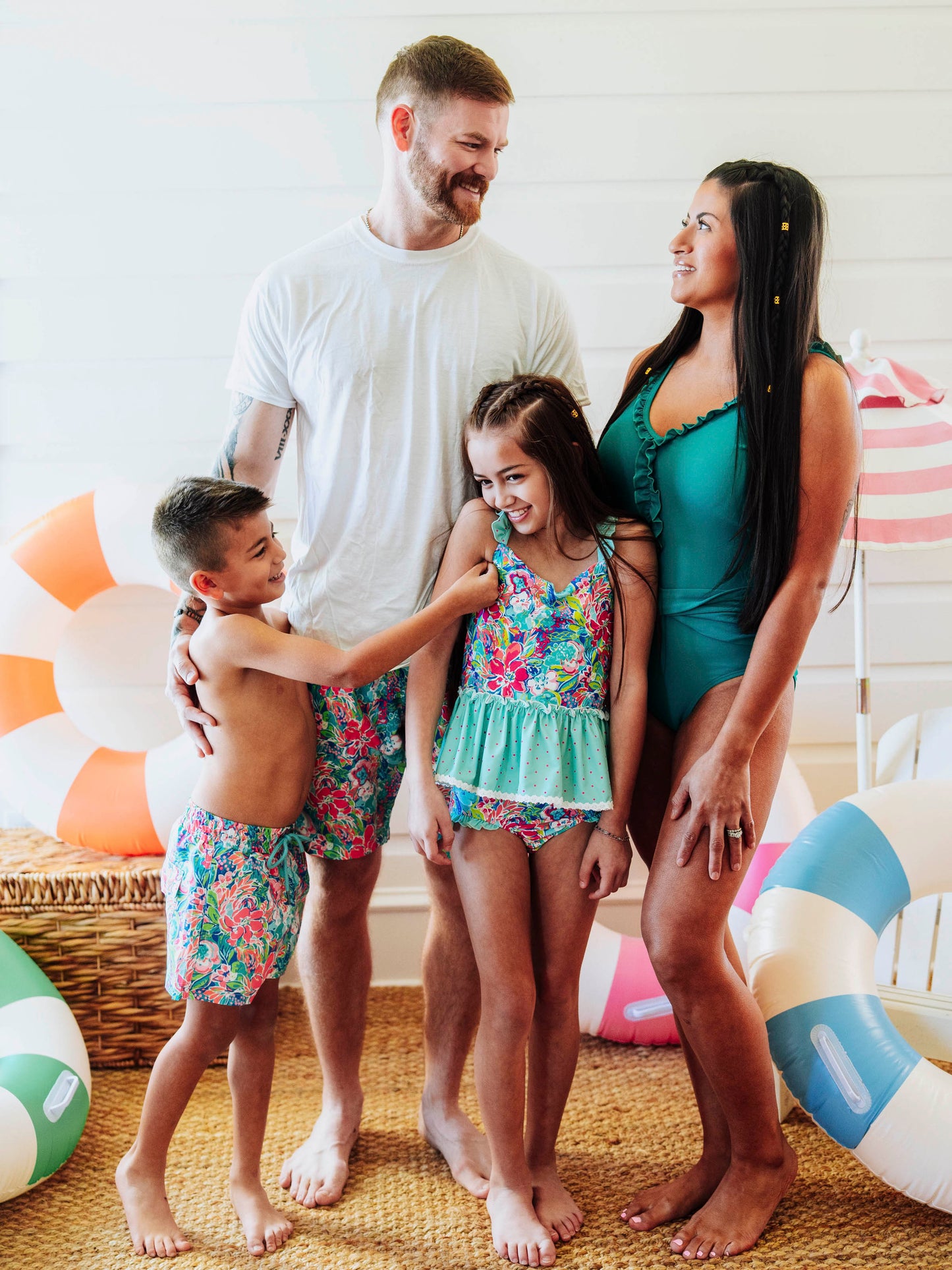 Men's Swim Trunks - Hawaiian Blooms