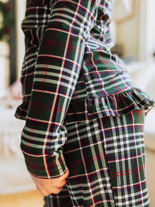 Ruffled Pant Set - Christmas Traditions