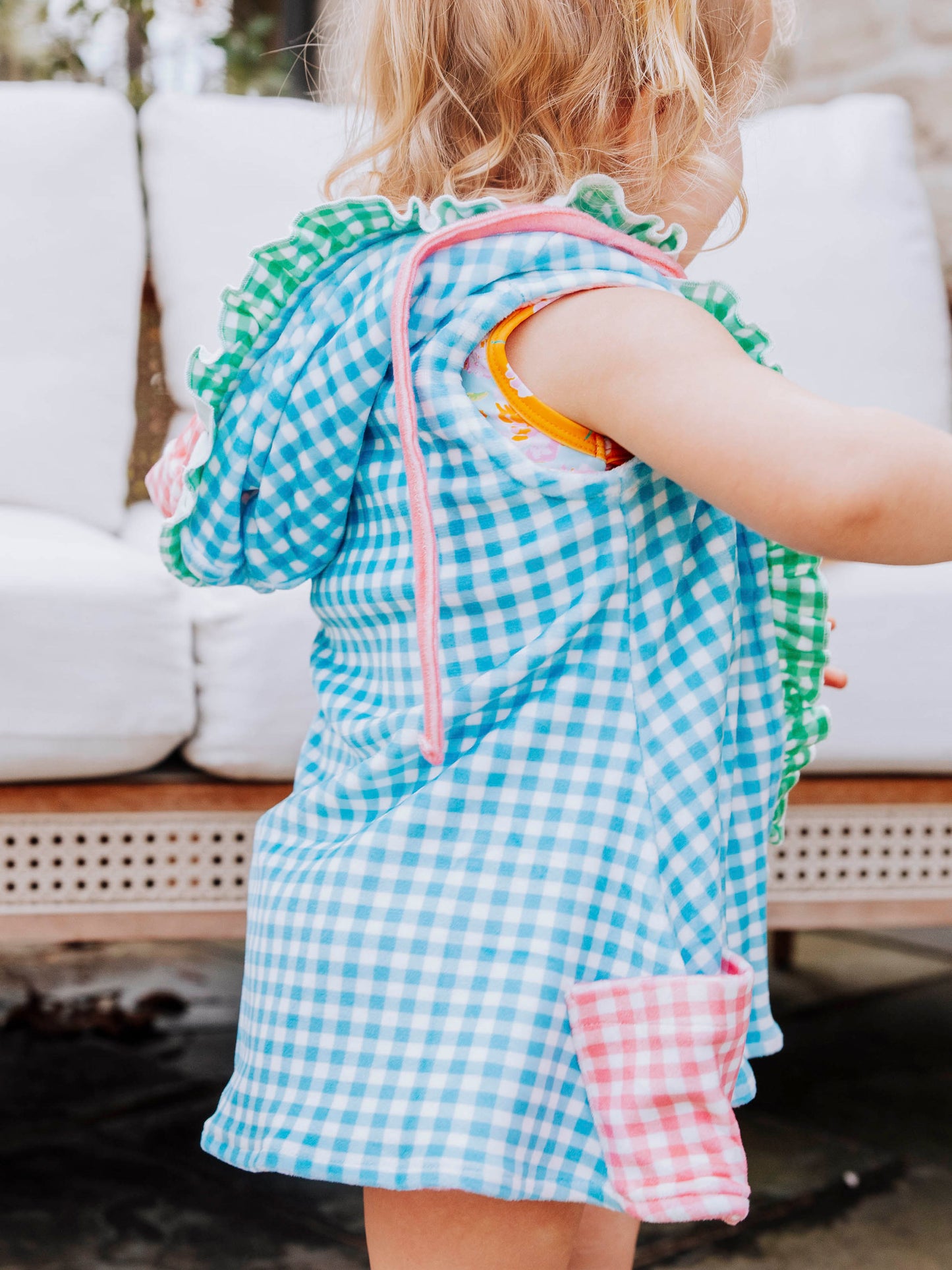 Terry Cover Up - Spring Gingham Mix