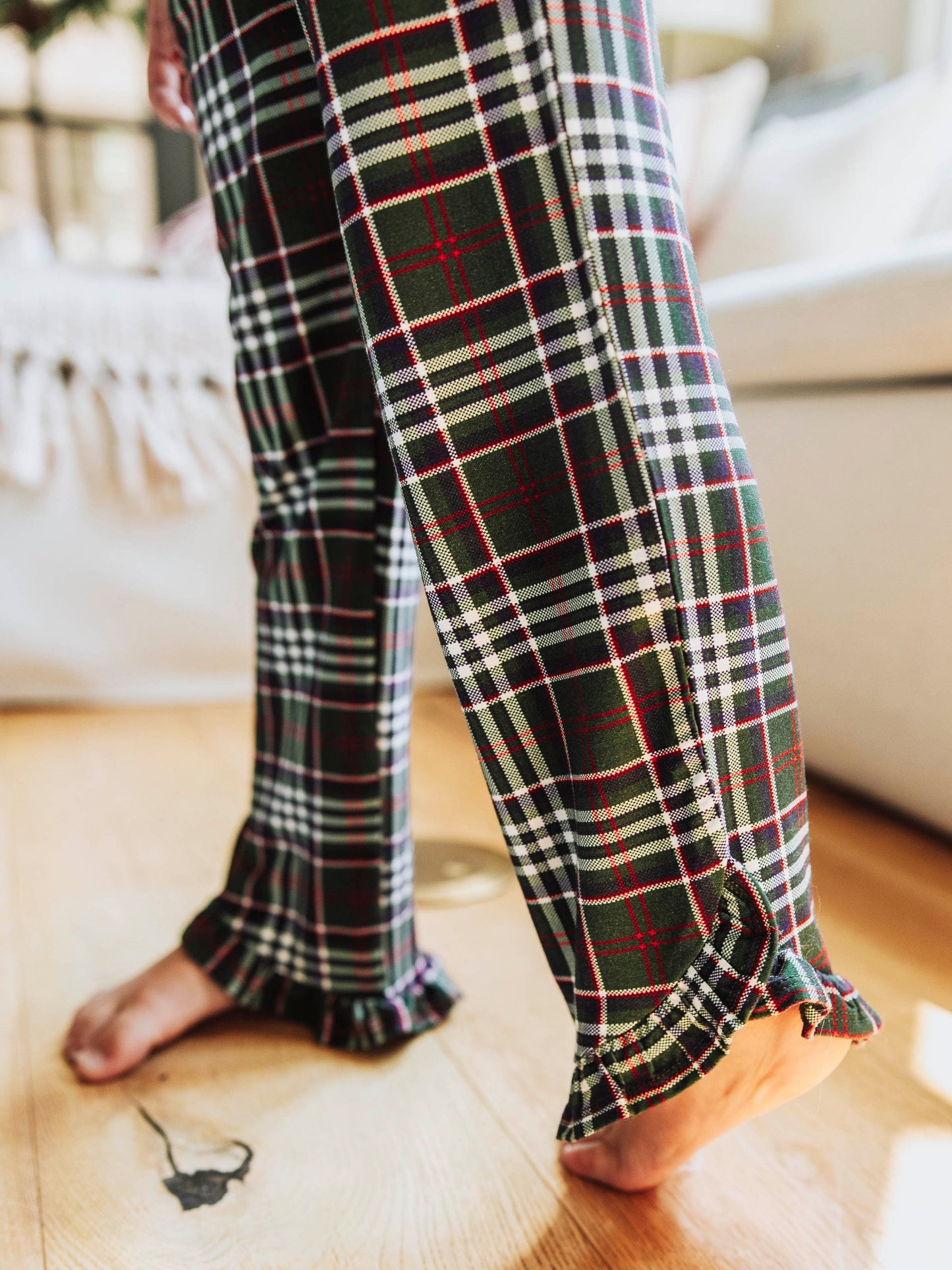 Ruffled Pant Set - Christmas Traditions