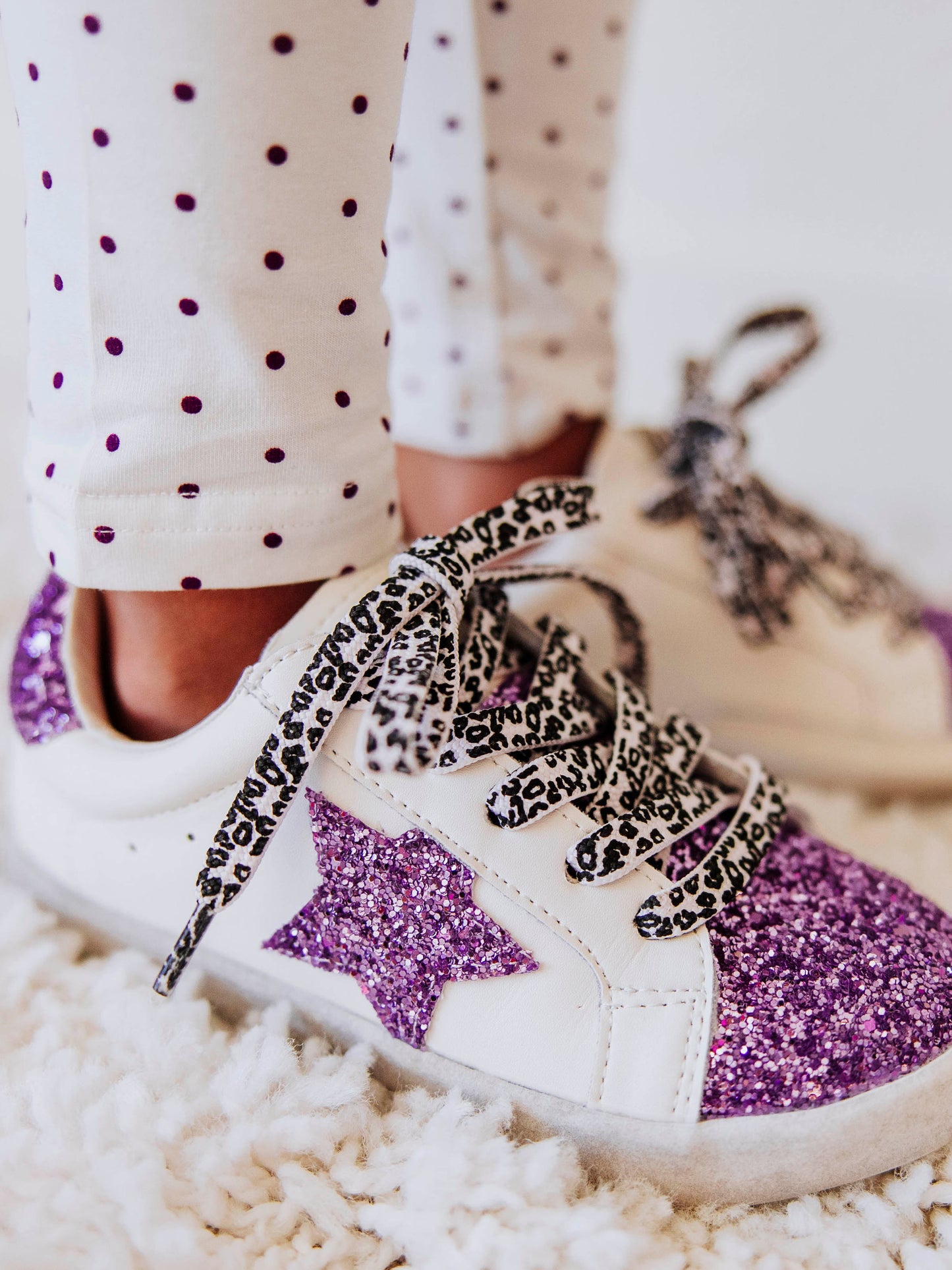 SweetHoney Sneakers - Sweet Purple Sparkles