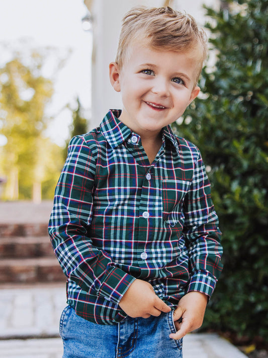 Button Up Shirt - Christmas Traditions