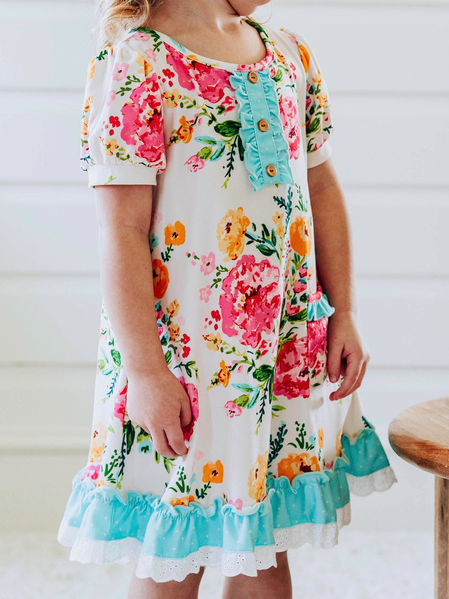 Everyday Play Dress - Spring Zinnias