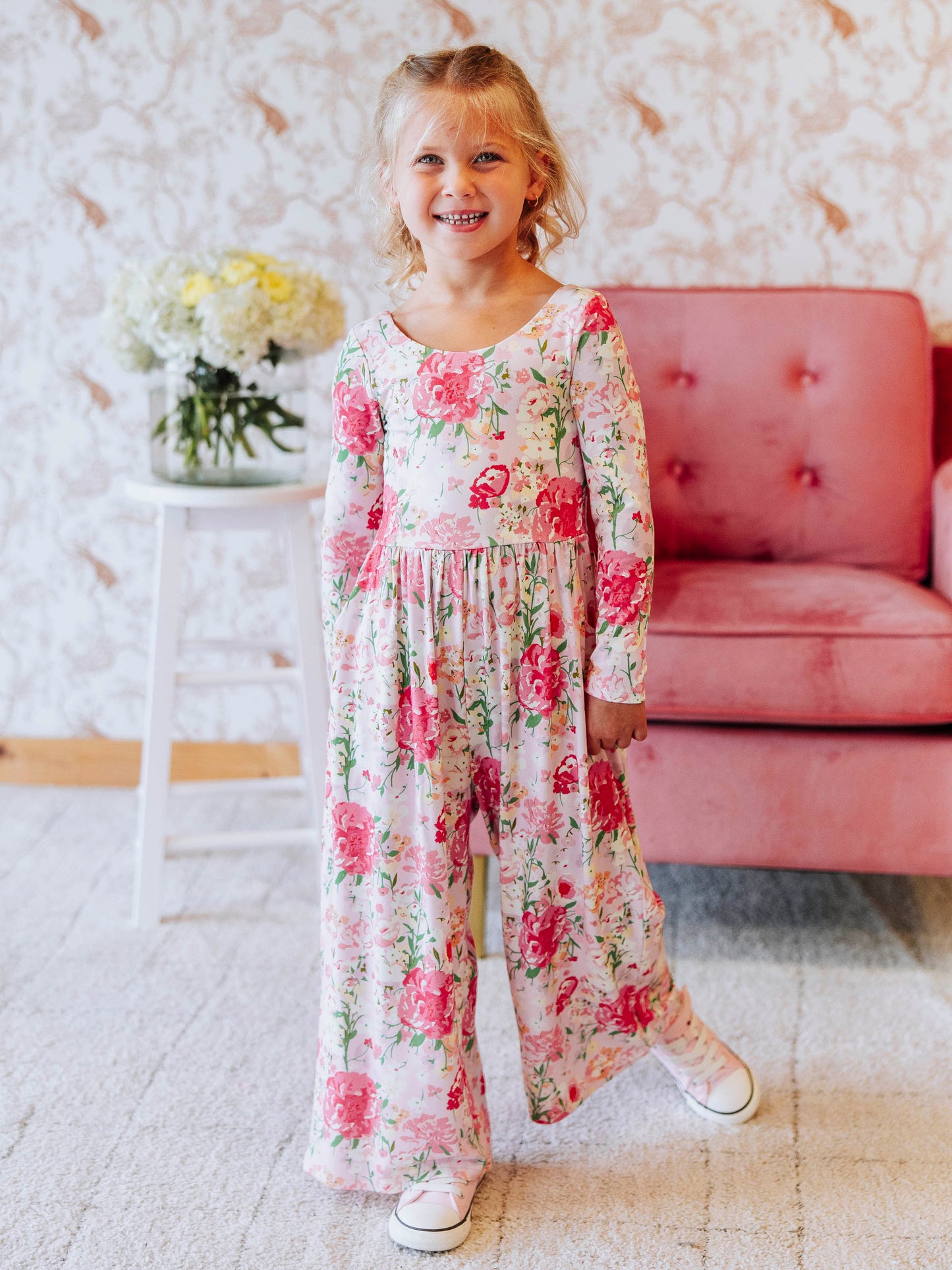 Leggy Romper - Flower Girl