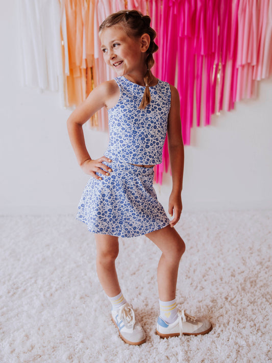 Active Skort Set - Lovely Petals