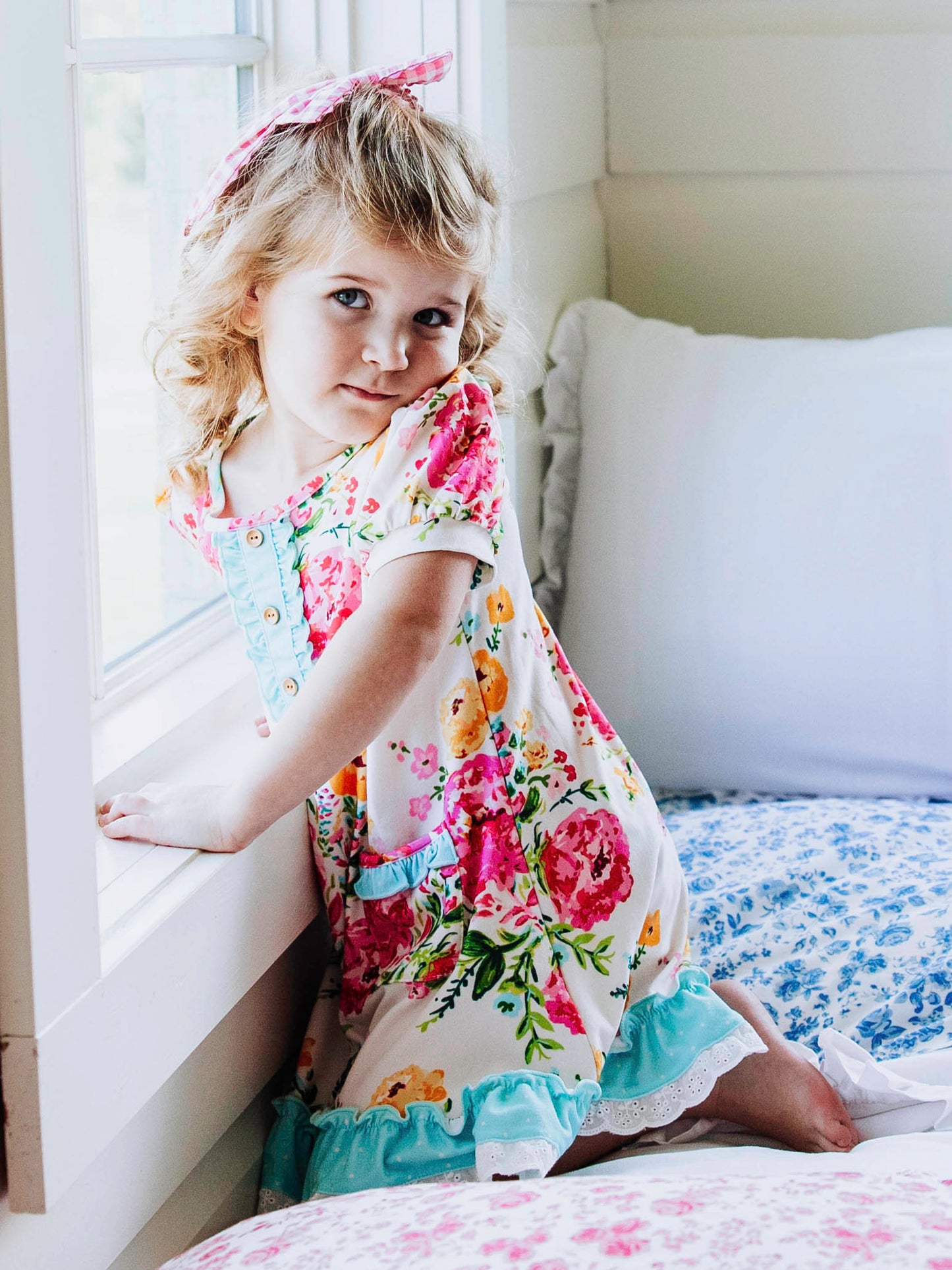 Everyday Play Dress - Spring Zinnias