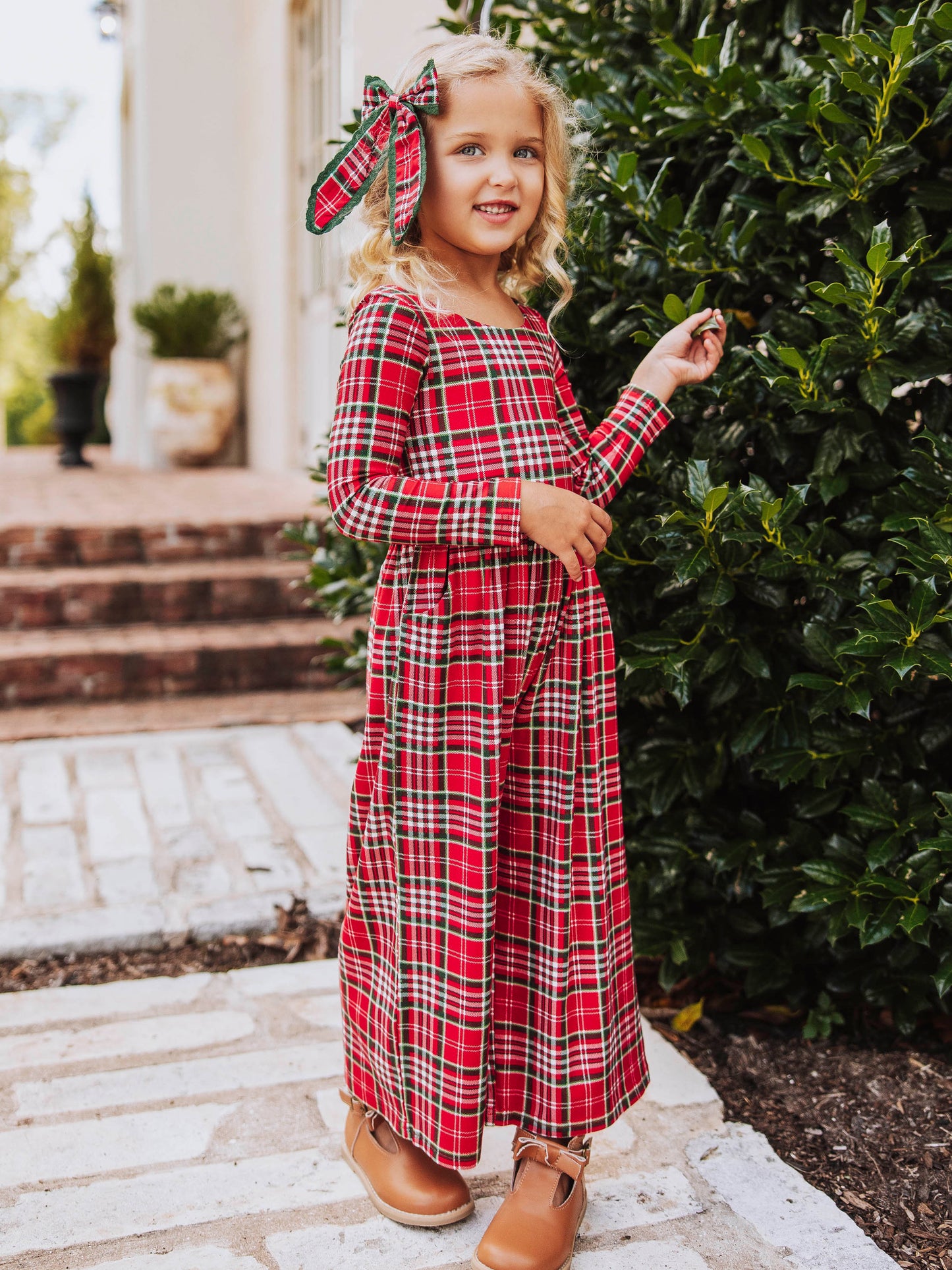 Leggy Romper - Merry Plaid
