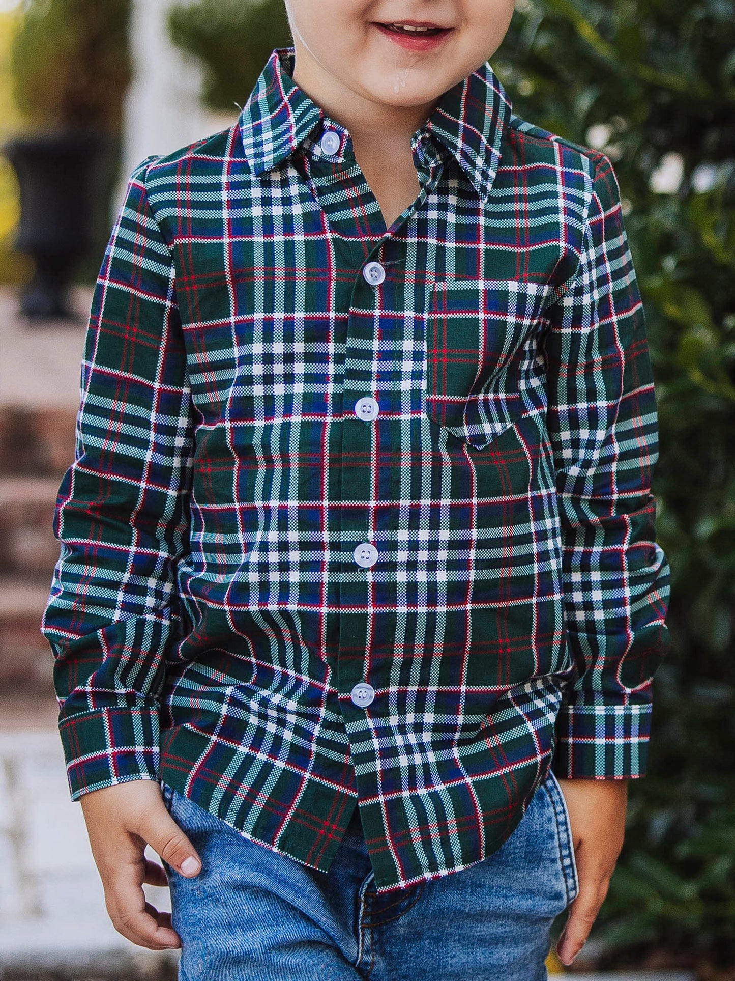Button Up Shirt - Christmas Traditions