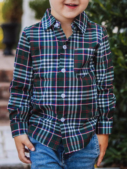 Button Up Shirt - Christmas Traditions