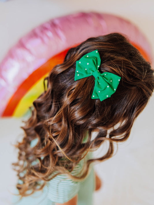 Bow Set Duo - Shamrock Dot