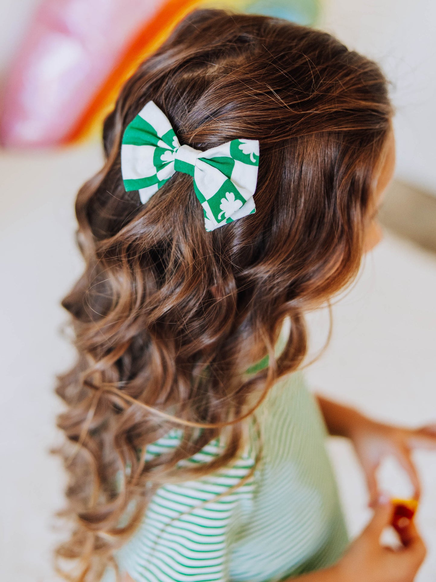 Bow Set Duo - Shamrock Check