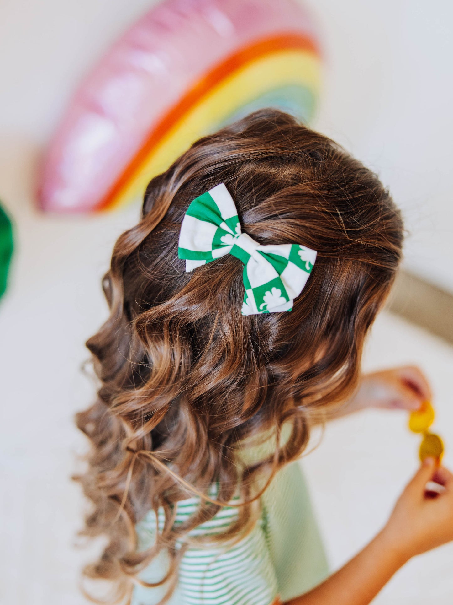 Bow Set Duo - Shamrock Check