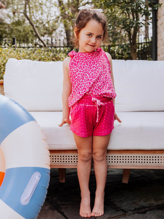 Terry Set - Pink Leopard