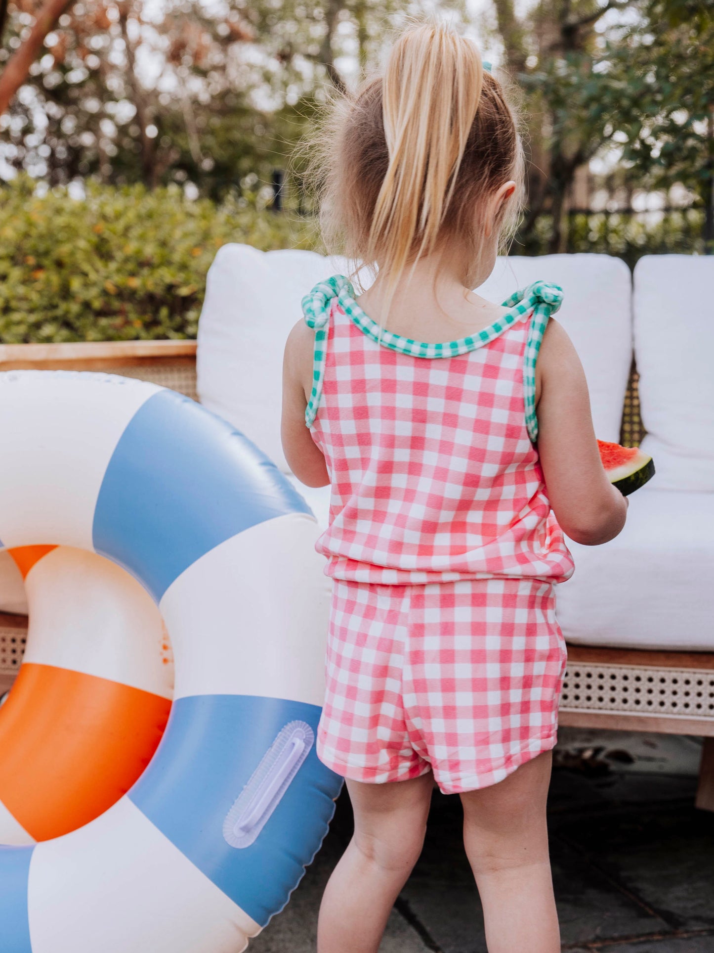 Terry Set - Pink Gingham