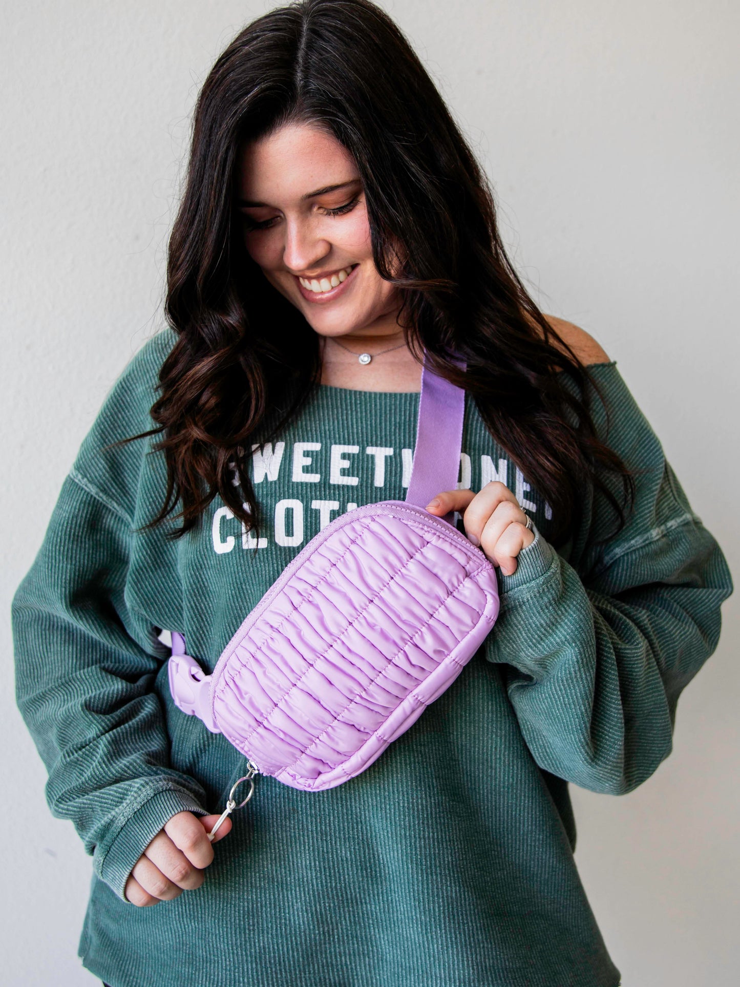 Puffer Belt Bag - Violet Eclipse