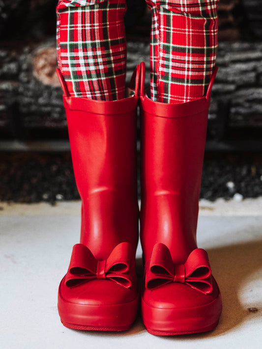 Cheery Rain Boots - Oh So Red