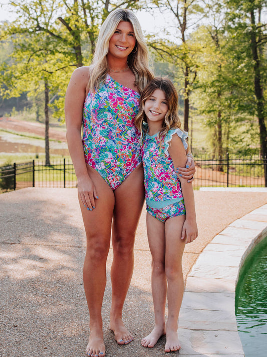 Women's Madelyn One Piece - Hawaiian Blooms