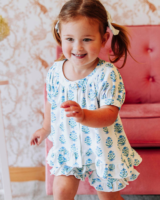 Flowy Ruffled Button Set - Nostalgia