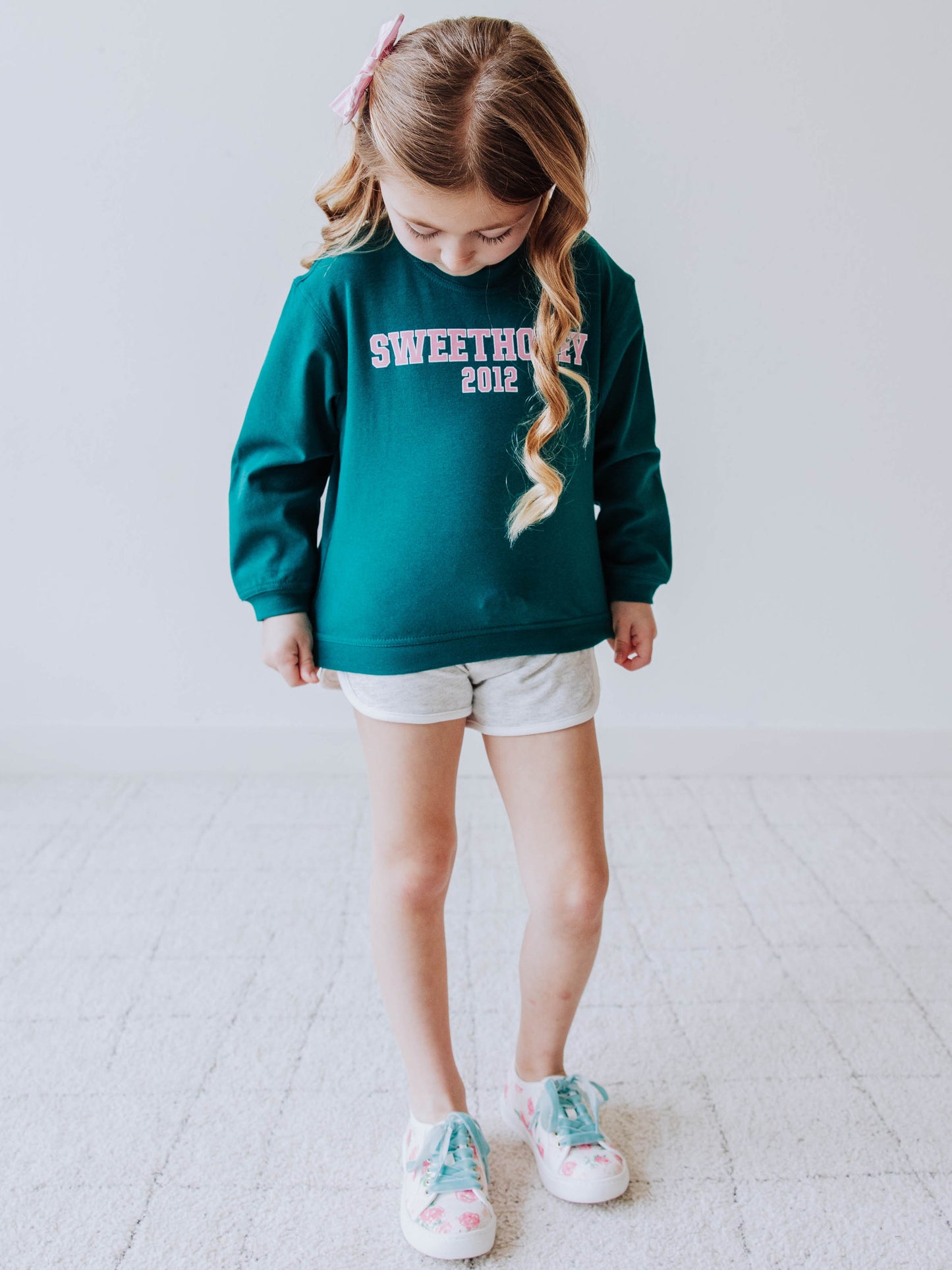 Warm Knit Sweatshirt - SweetHoney Sea Green
