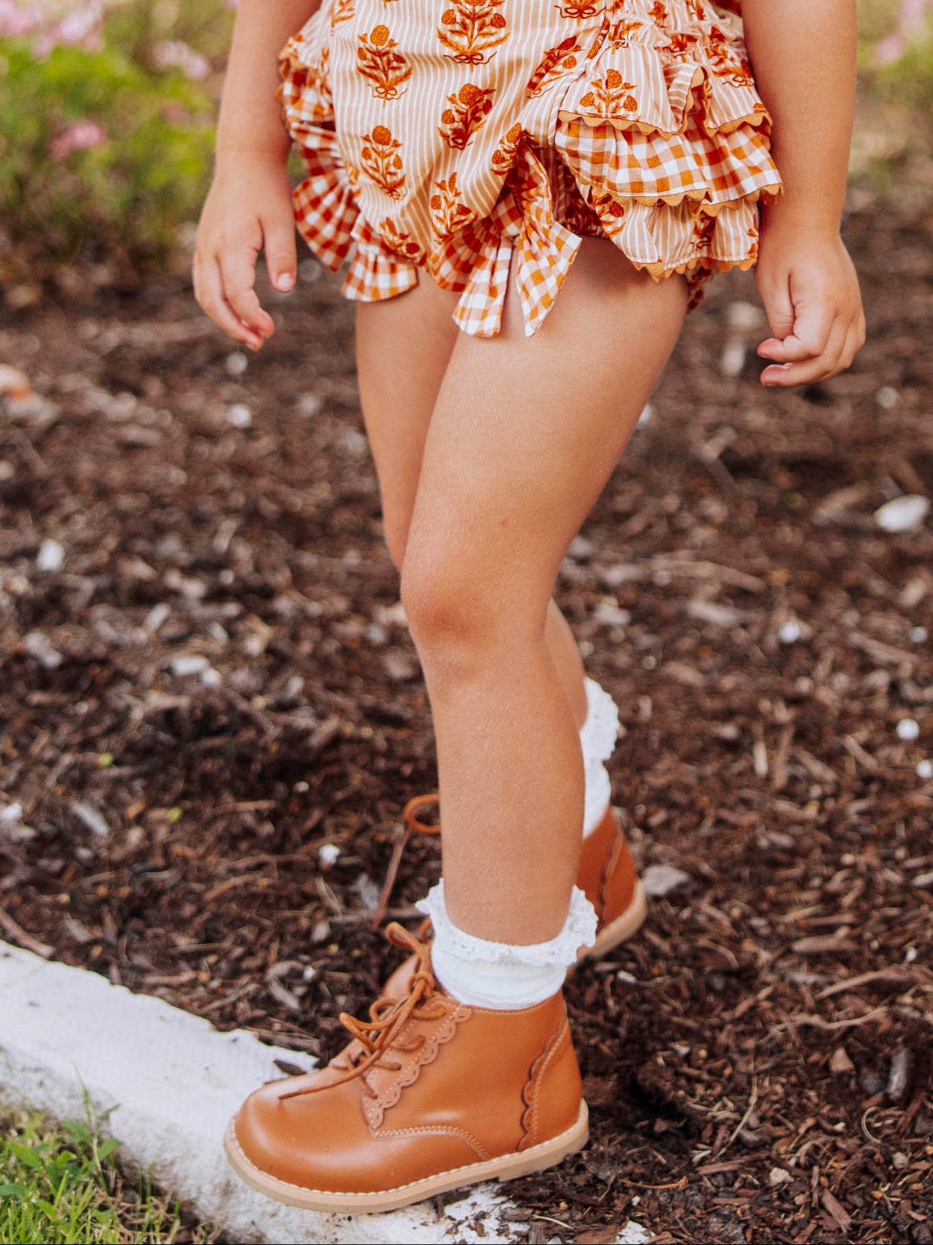 Lacy Ankle Boot - Brown