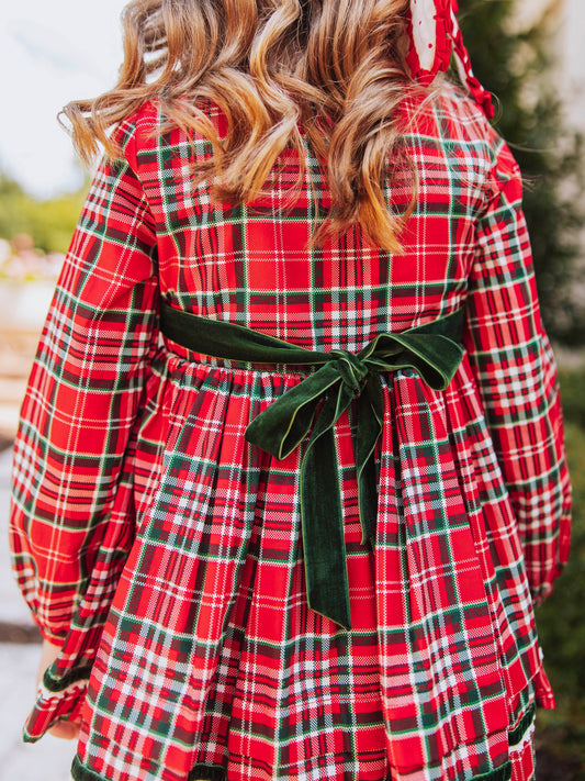 Margo Dress - Merry Plaid (Size Up)