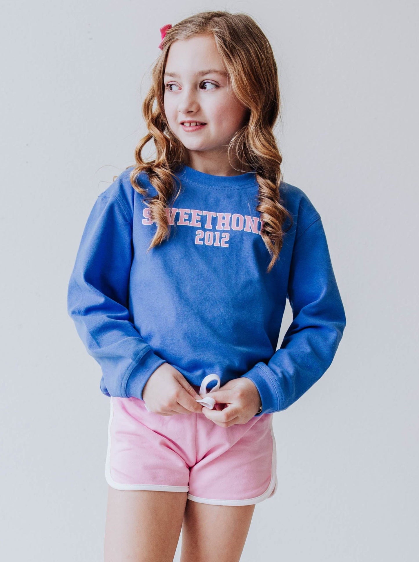 Warm Knit Sweatshirt - SweetHoney Glacial Blue