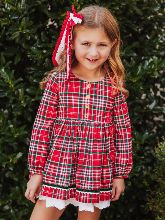 Margo Dress - Merry Plaid (Size Up)