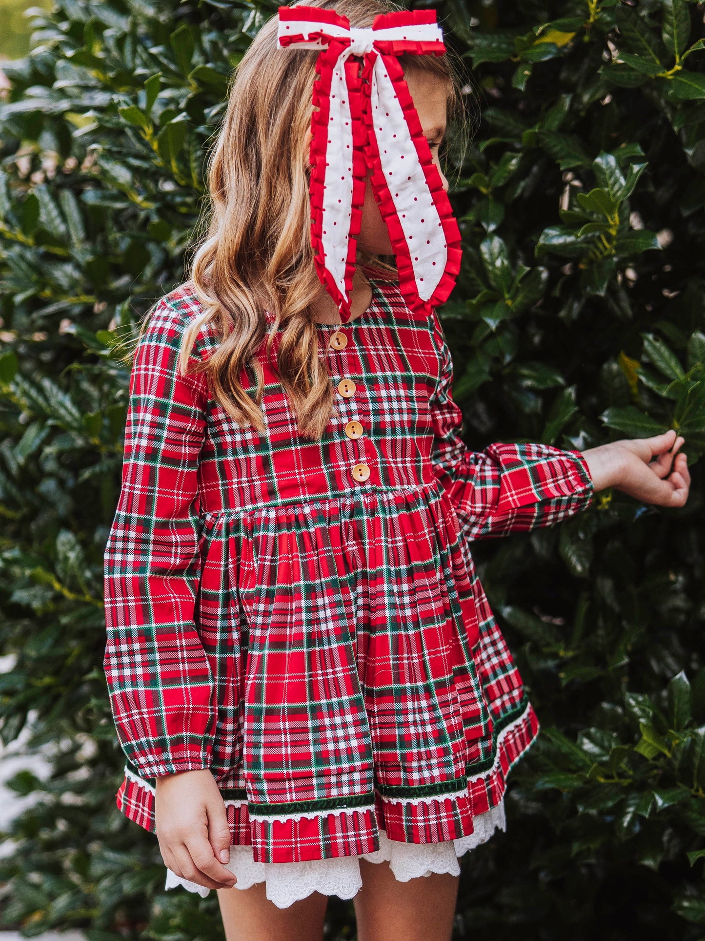 Margo Dress - Merry Plaid (Size Up)