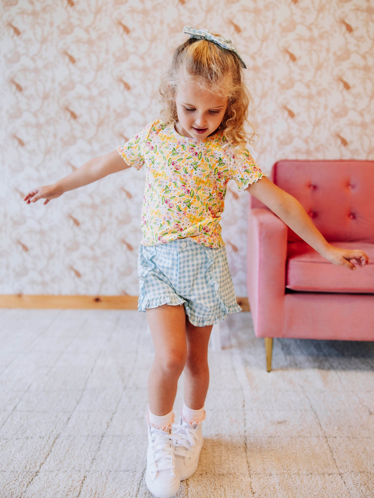 Frilled Sleeve Shirt - Happy Yellow
