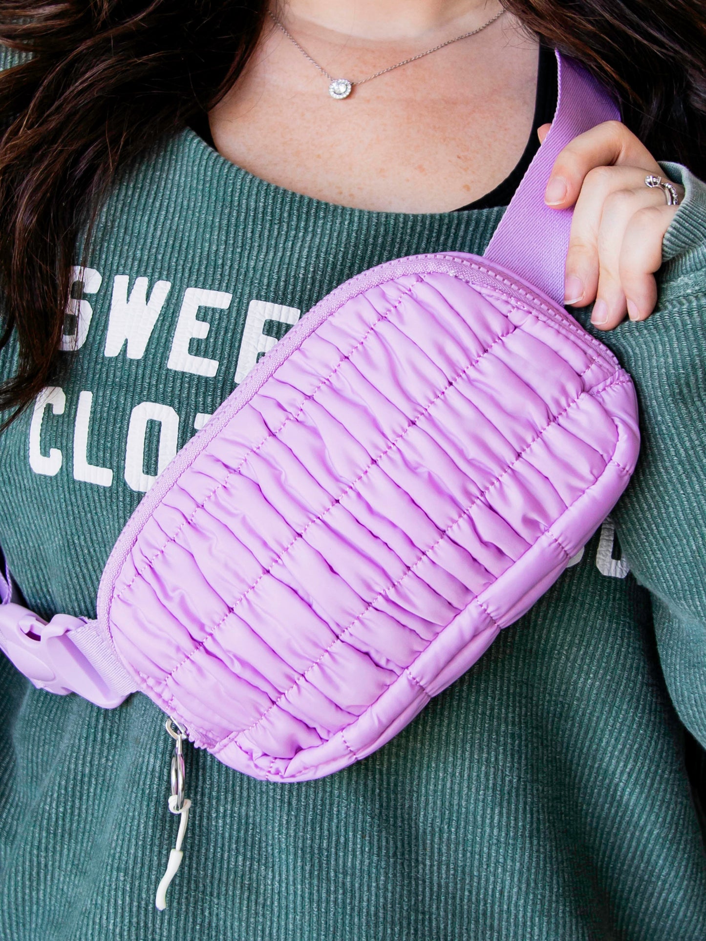 Puffer Belt Bag - Violet Eclipse