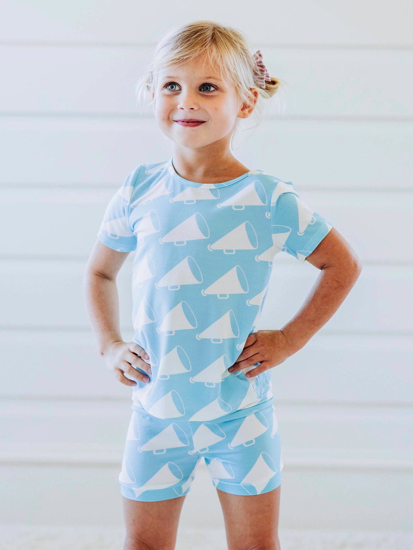 Cloud Fitted Short Set Pajamas - Cheer Squad