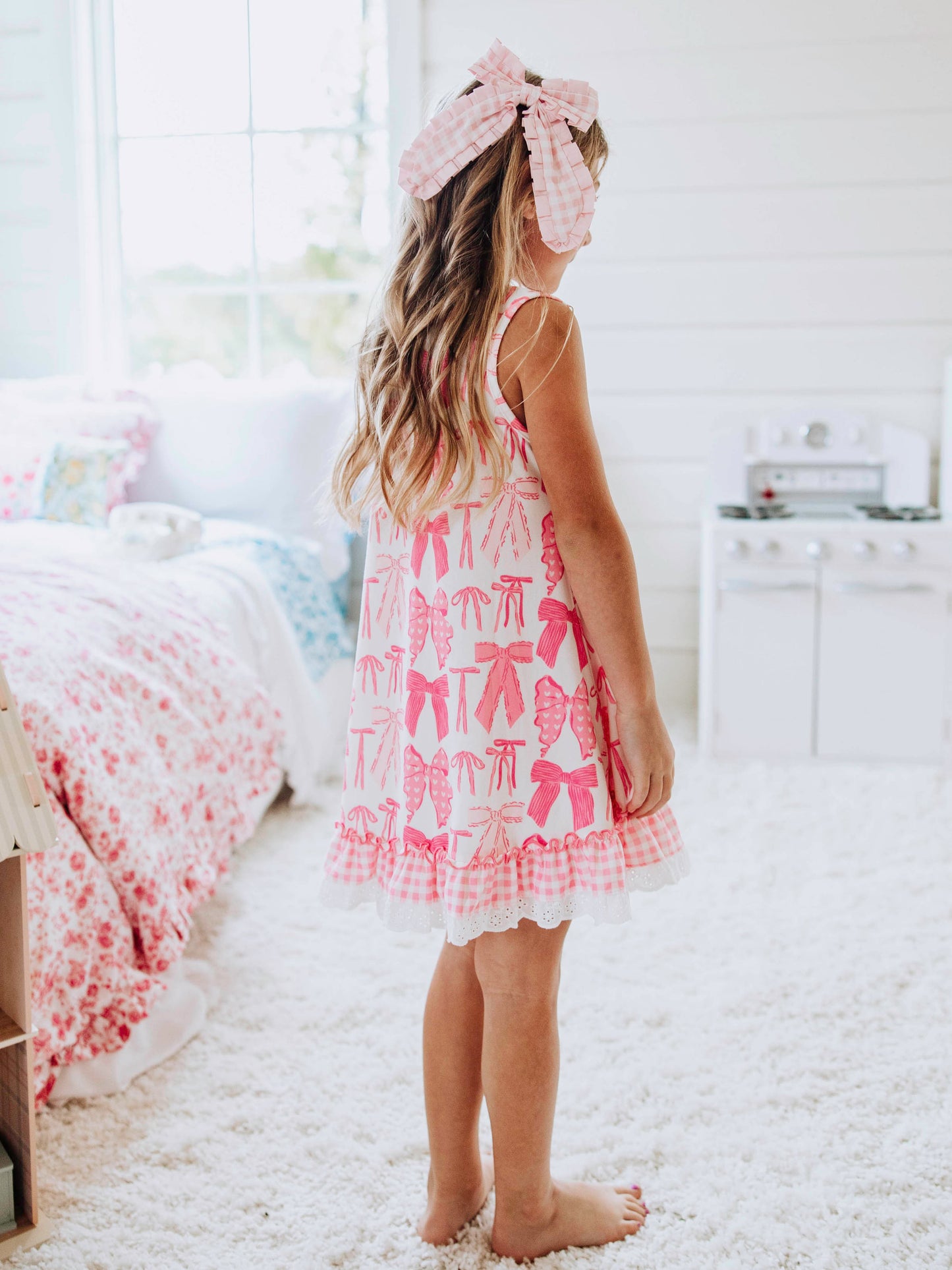 Everyday Play Dress - Pretty Pink Bows