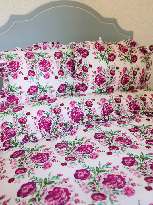 Duvet Cover + Sham(s) - Autumn Flowers