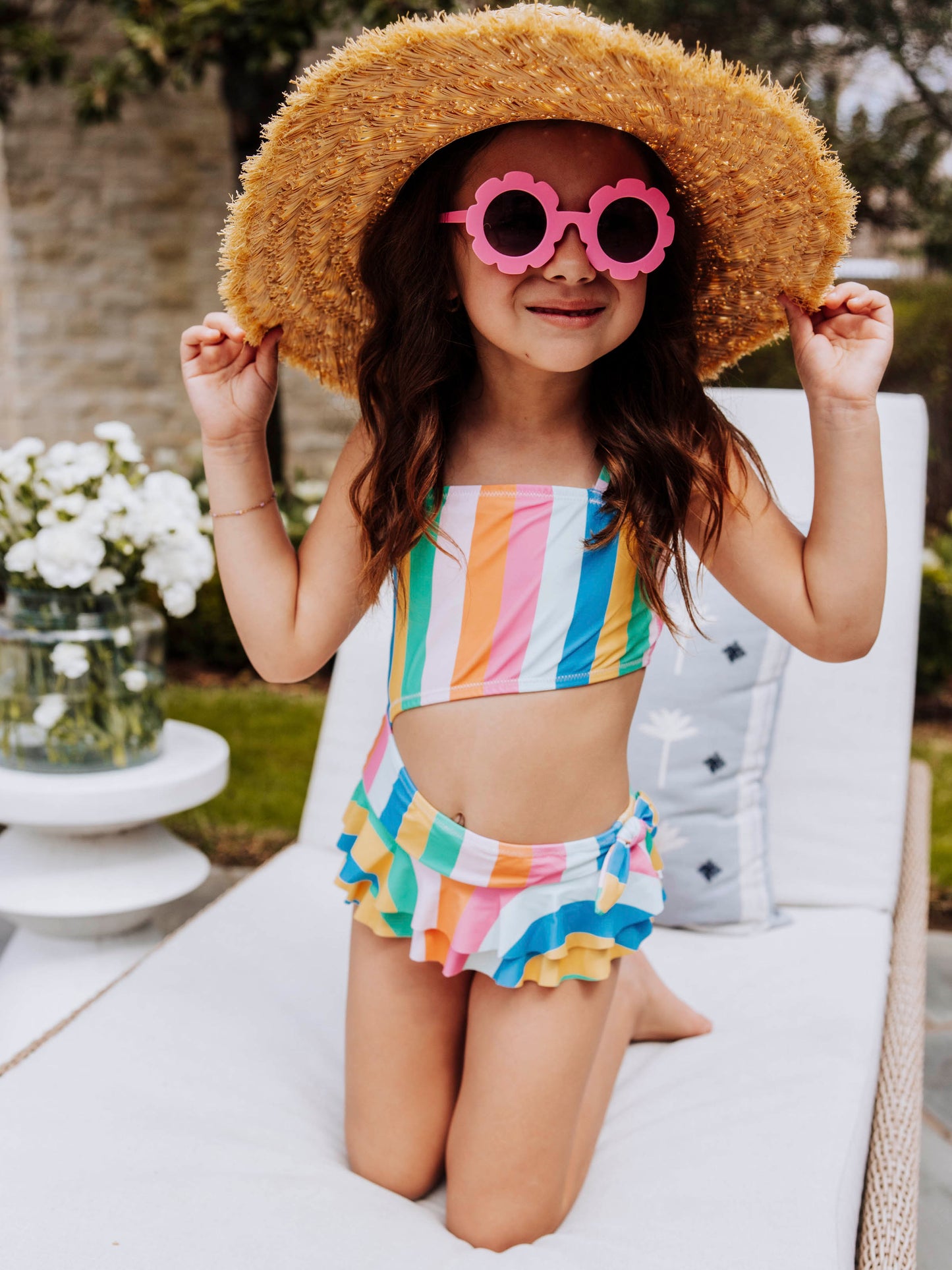 Maya One Piece - Rainbow Stripes