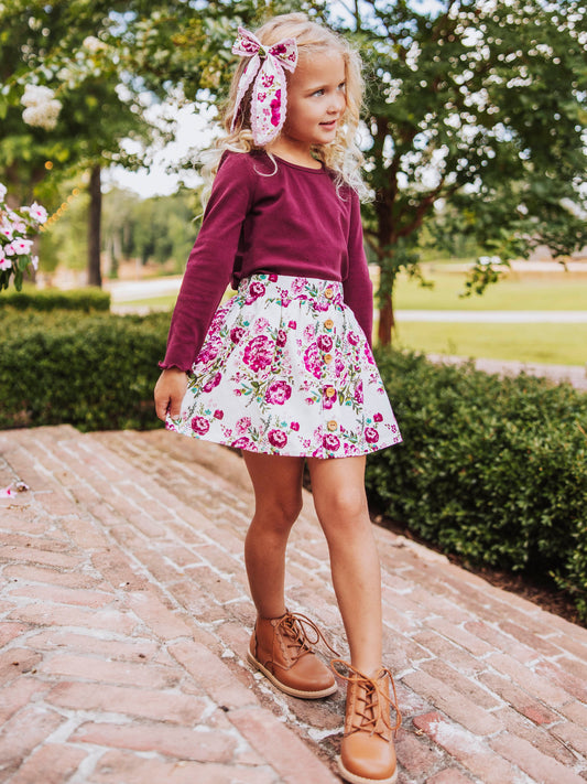 Frilled Sleeve Shirt - Solid Autumn Breeze