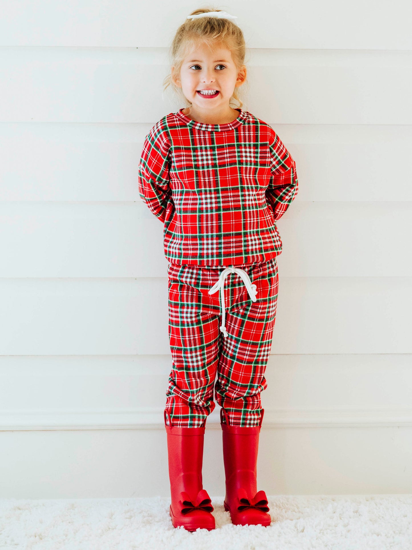 Sweatshirt Set - Merry Plaid