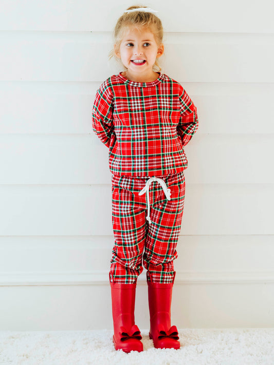 Sweatshirt Set - Merry Plaid