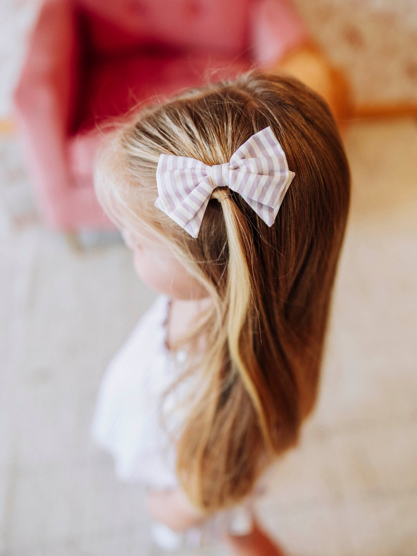 Bow Set Duo - Purple Stripe